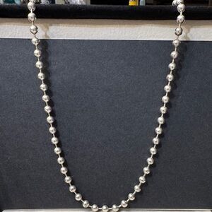 Taxco Silver ball Bead Necklace